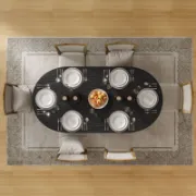 Oval Wood Dining Table