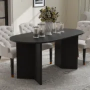 Oval Wood Dining Table
