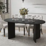 Oval Wood Dining Table