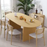 Oval Wood Dining Table