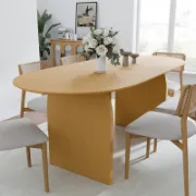Oval Wood Dining Table