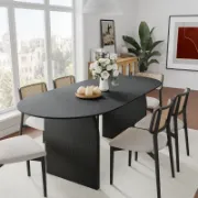 Oval Wood Dining Table