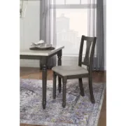 6-Piece Two Toned Wood and Upholstered Dining Set