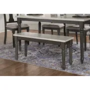 6-Piece Two Toned Wood and Upholstered Dining Set