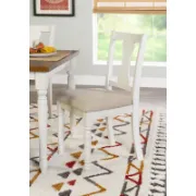 6-Piece Two Toned Wood and Upholstered Dining Set