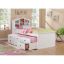 Twin Platform Bed with Bookcase and 3 Storage Drawers