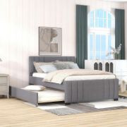 Multi Utility Upholstered Platform Bed