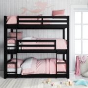 Space-Saving Triple Bunk Bed