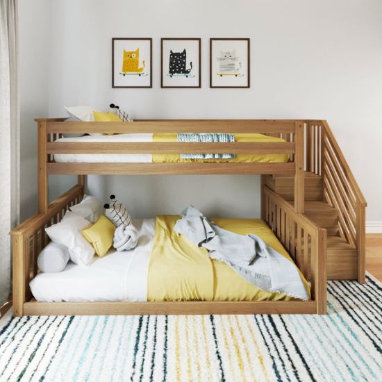 Standard Twin-over-Full Solid Wood Bunk Bed