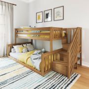 Standard Twin-over-Full Solid Wood Bunk Bed