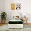 Upholstered Bed with Arched Headboard