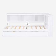 Twin Size Daybed with Trundle, Storage Cabinets, and USB Ports