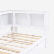 Twin Size Daybed with Trundle, Storage Cabinets, and USB Ports