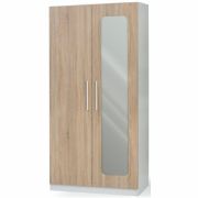 Modern Kids Wardrobe with Built-in Mirror