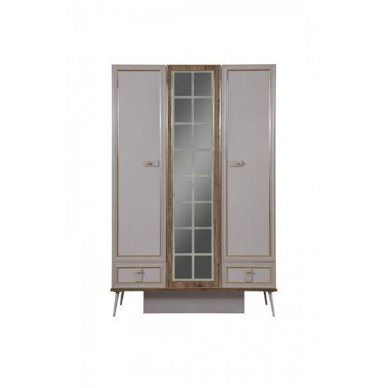 Multi-Use Kids Wardrobe with Built-In Mirror