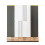 Modern Kids Wardrobe with Drawers