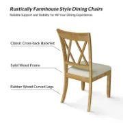 Solid Wood Top Pedestal Dining Set