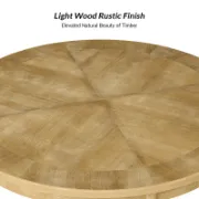 Solid Wood Top Pedestal Dining Set