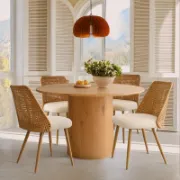 5 - Piece Round Dining Table Set