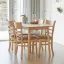 4-Person Rubberwood Dining Set