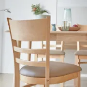 4-Person Rubberwood Dining Set