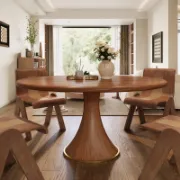 Round  Kitchen Dining Table Set