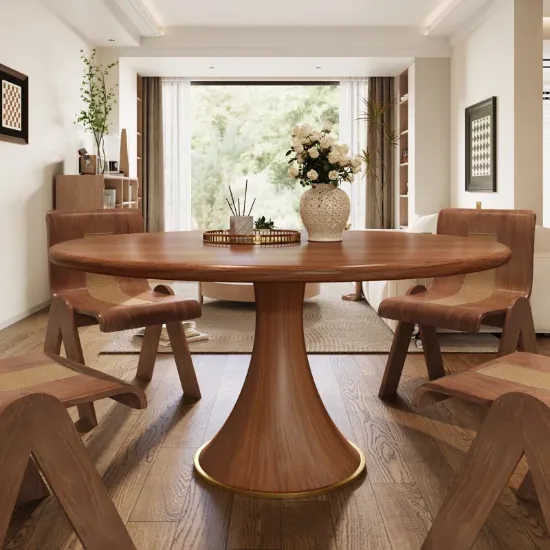 Round  Kitchen Dining Table Set