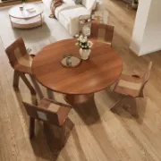 Round  Kitchen Dining Table Set