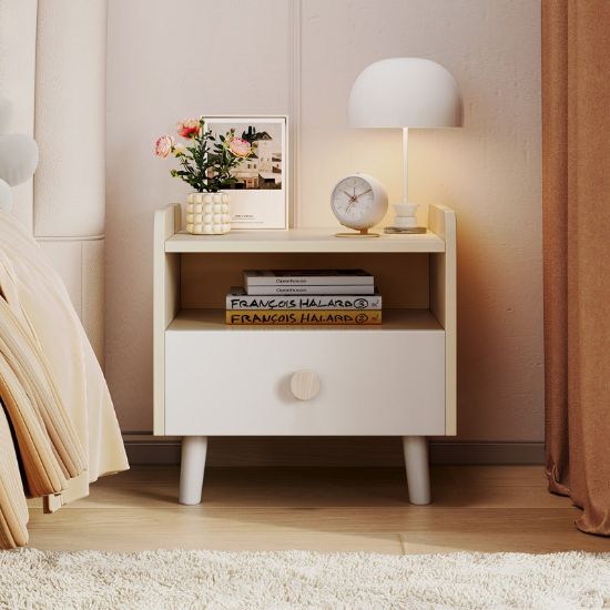 Wooden Nightstand for Kids