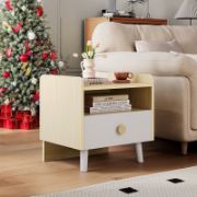 Wooden Nightstand for Kids