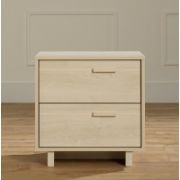 Children’s Wooden Bedside Table with Two Drawers