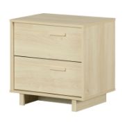Children’s Wooden Bedside Table with Two Drawers