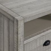 Wooden Nightstand for Kids with Rustic Finish