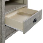 Wooden Nightstand for Kids with Rustic Finish