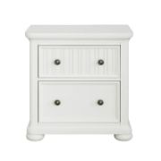 Two-Drawer Nightstand with USB Port