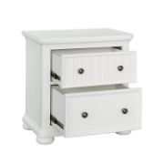 Two-Drawer Nightstand with USB Port