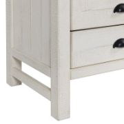 Wooden Nightstand for Kids with Rustic Finish