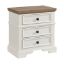 3-Drawer Nightstand with Two-Tone Design