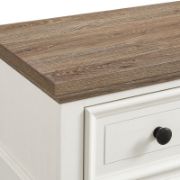 3-Drawer Nightstand with Two-Tone Design