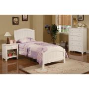 Wooden Nightstand with Drawer and Open Shelf