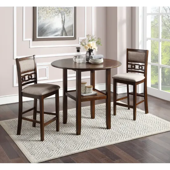 2 - Person Solid Wood Top Dining Set