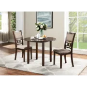2 - Person Solid Wood Top Dining Set