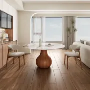 3 - Piece Modern Farmhouse Round Dining Table Set For 2