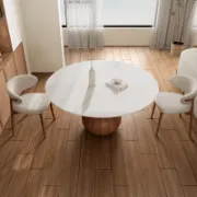 3 - Piece Modern Farmhouse Round Dining Table Set For 2