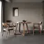 Minimalist Round Solid Wood Dining Table Sets