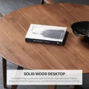 Minimalist Round Solid Wood Dining Table Sets