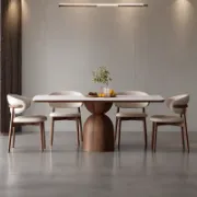 Ash Wood  Rectangular Dining Table Sets