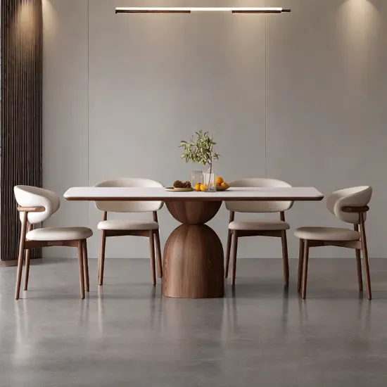 Ash Wood  Rectangular Dining Table Sets