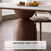 Ash Wood  Rectangular Dining Table Sets