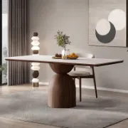 Ash Wood  Rectangular Dining Table Sets
